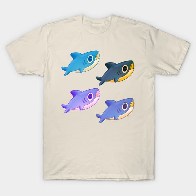 adorable little shark babies T-Shirt by DreamPassion